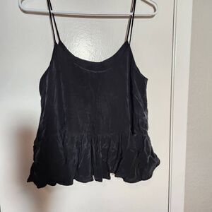 H&M ruffle hem top